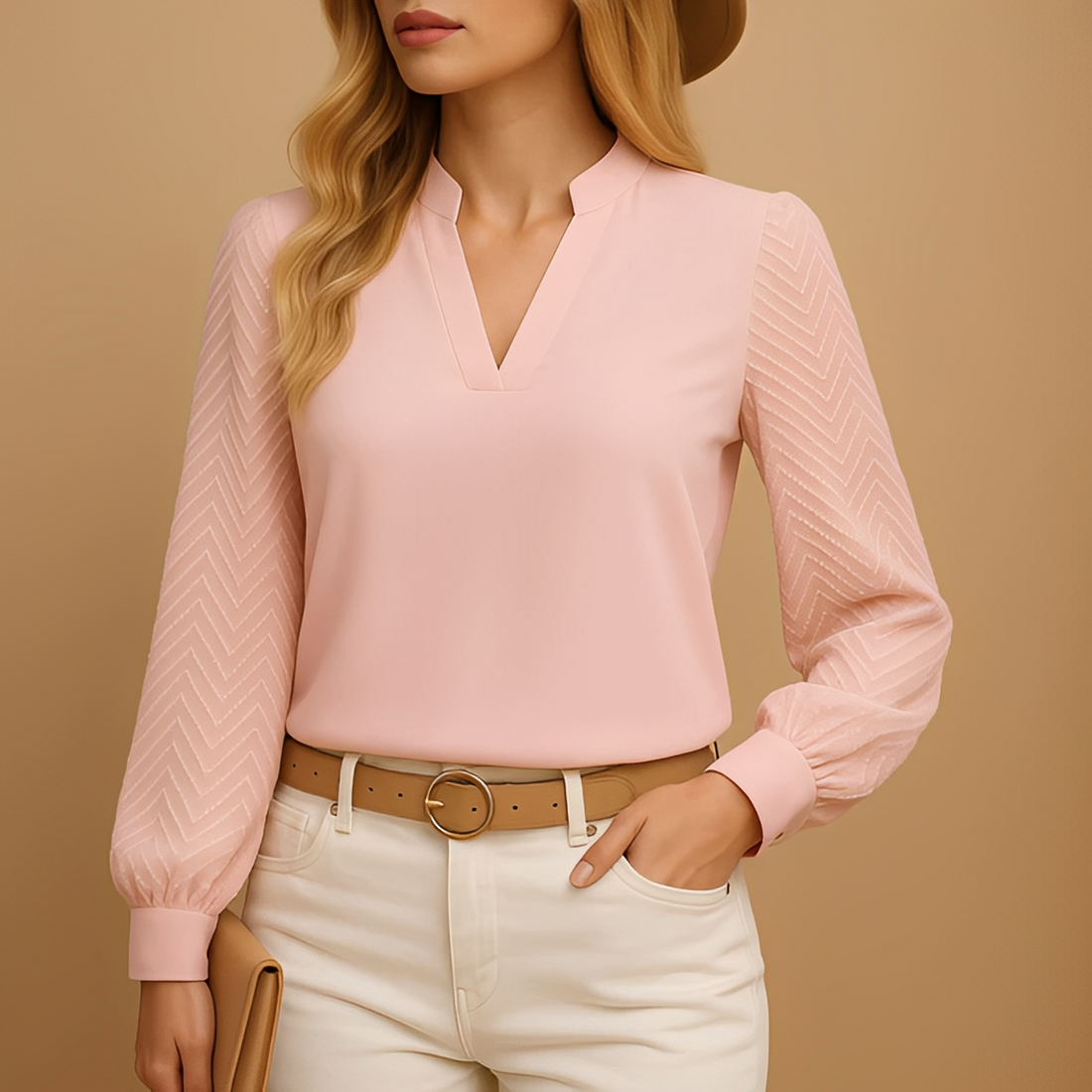 Amante - Elegante top a maniche lunghe per donne