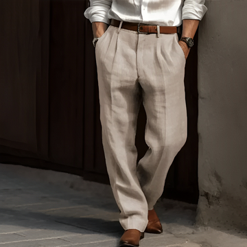 Zaiden - Pantaloni retrò a gamba dritta per uomo