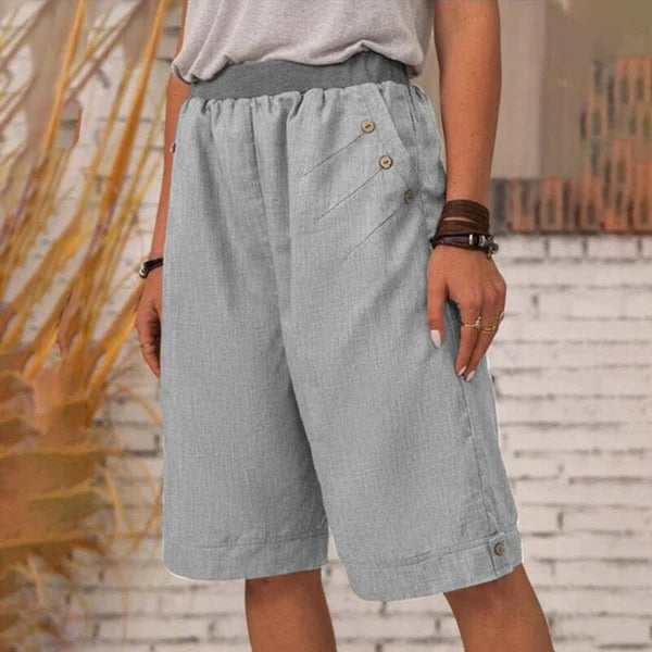 Keyna- Casual Shorts Estivi con Tasche