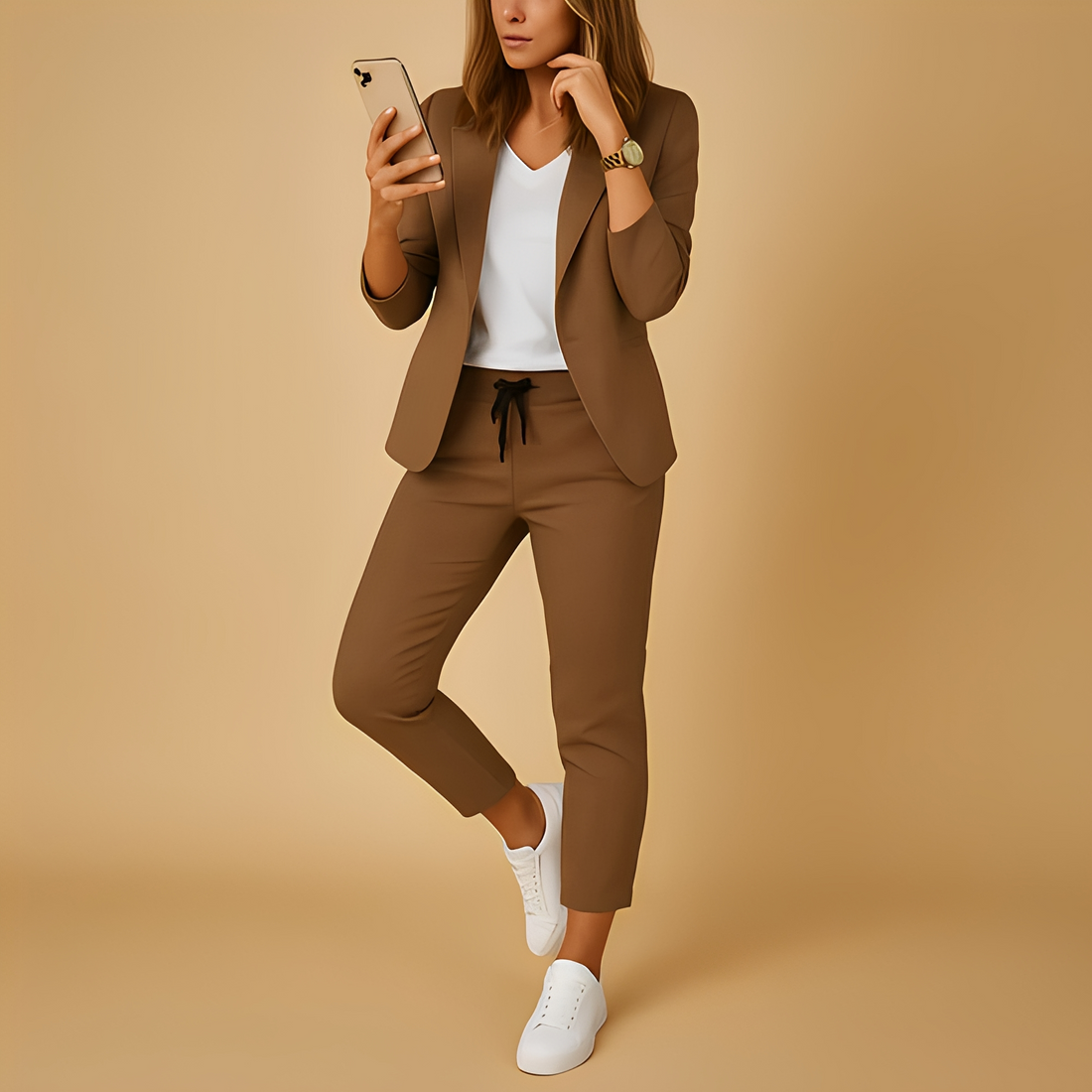 Aletha - Completo blazer e pantaloni su misura per donna
