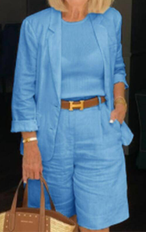 Caroline - Set di lino in stile casual-chic