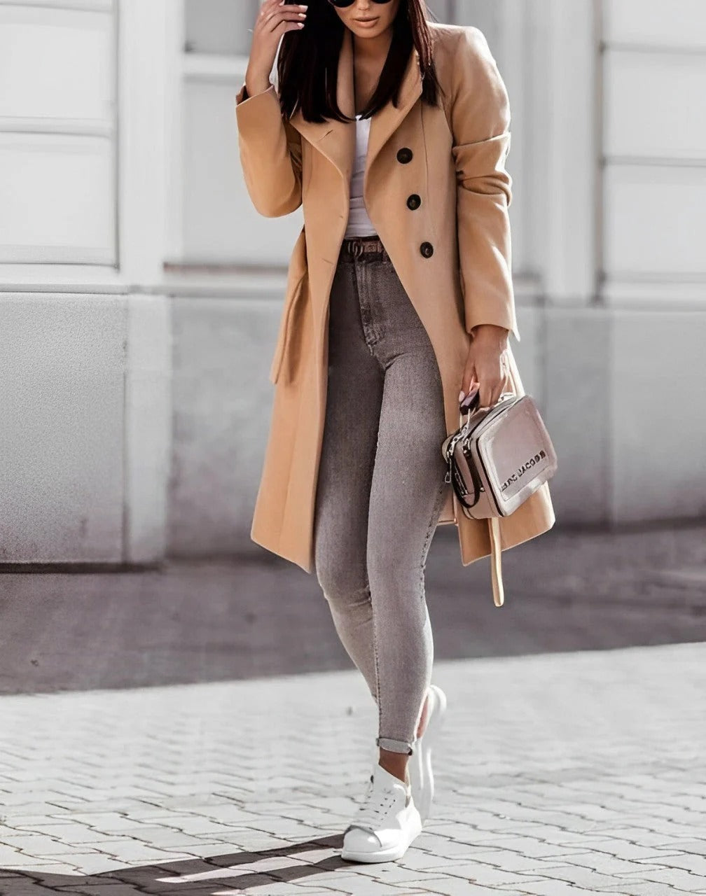Deena - Elegante, comodo cappotto di lana per donne