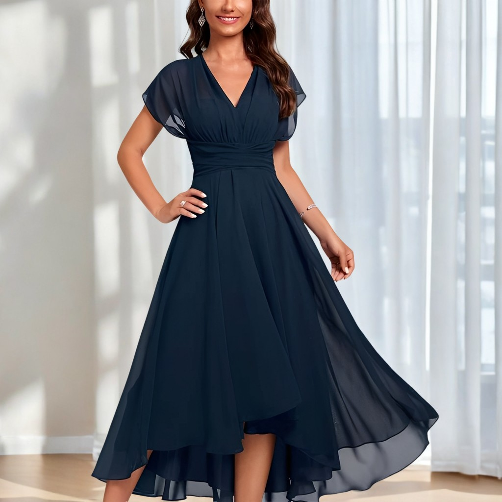 Bethel - Elegante, leggero abito in chiffon per donne