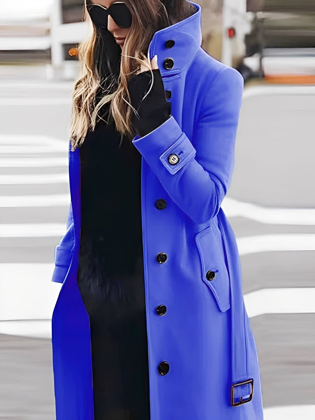 Mikaela - Elegante, stretto cappotto di lana per donne
