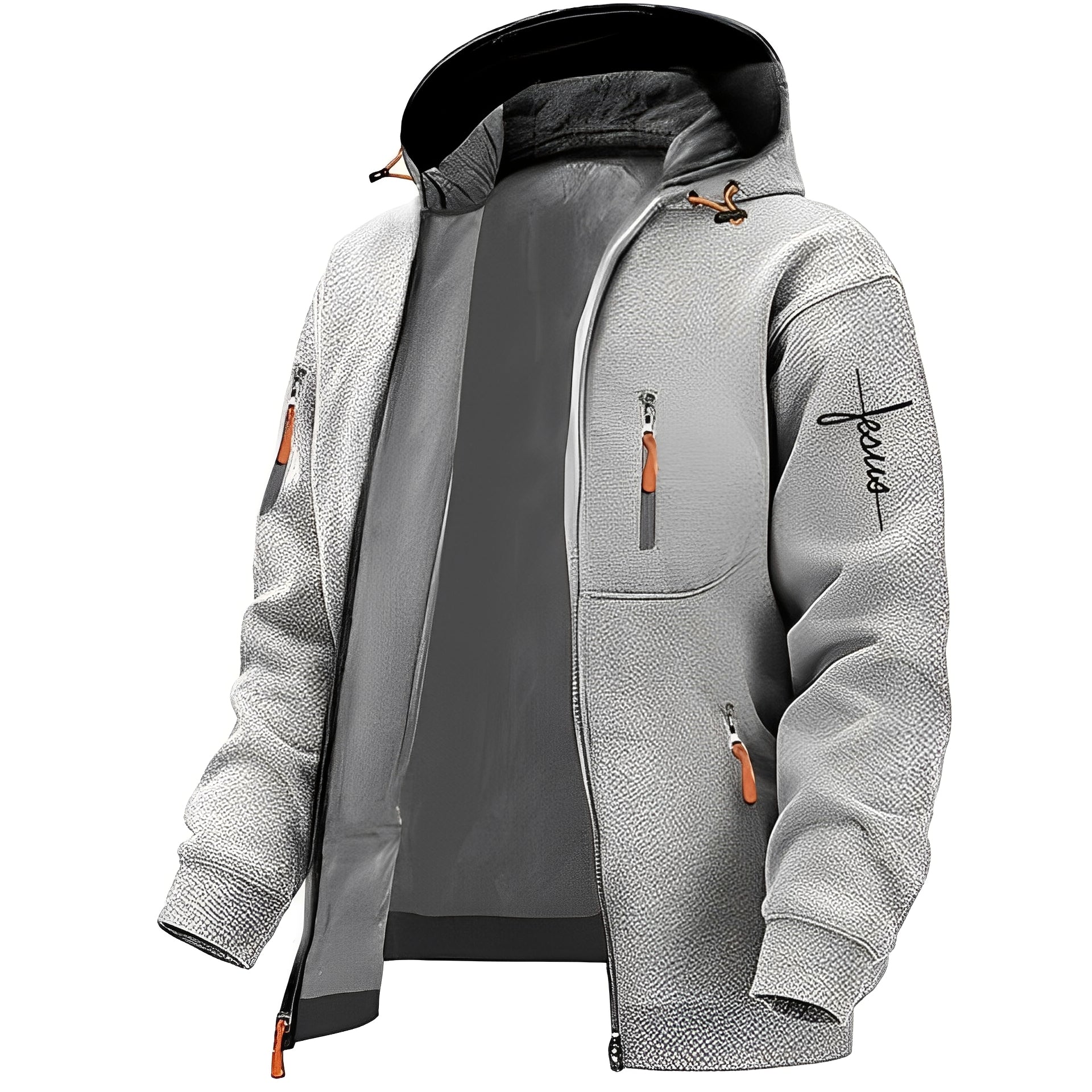 Lewin - Giacca casual calda con cappuccio per uomo