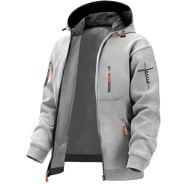 Lewin - Giacca casual calda con cappuccio per uomo