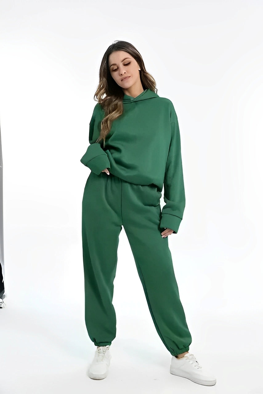 Nora – Donne Felpa con Cappuccio e Set di Pantaloni da Jogging