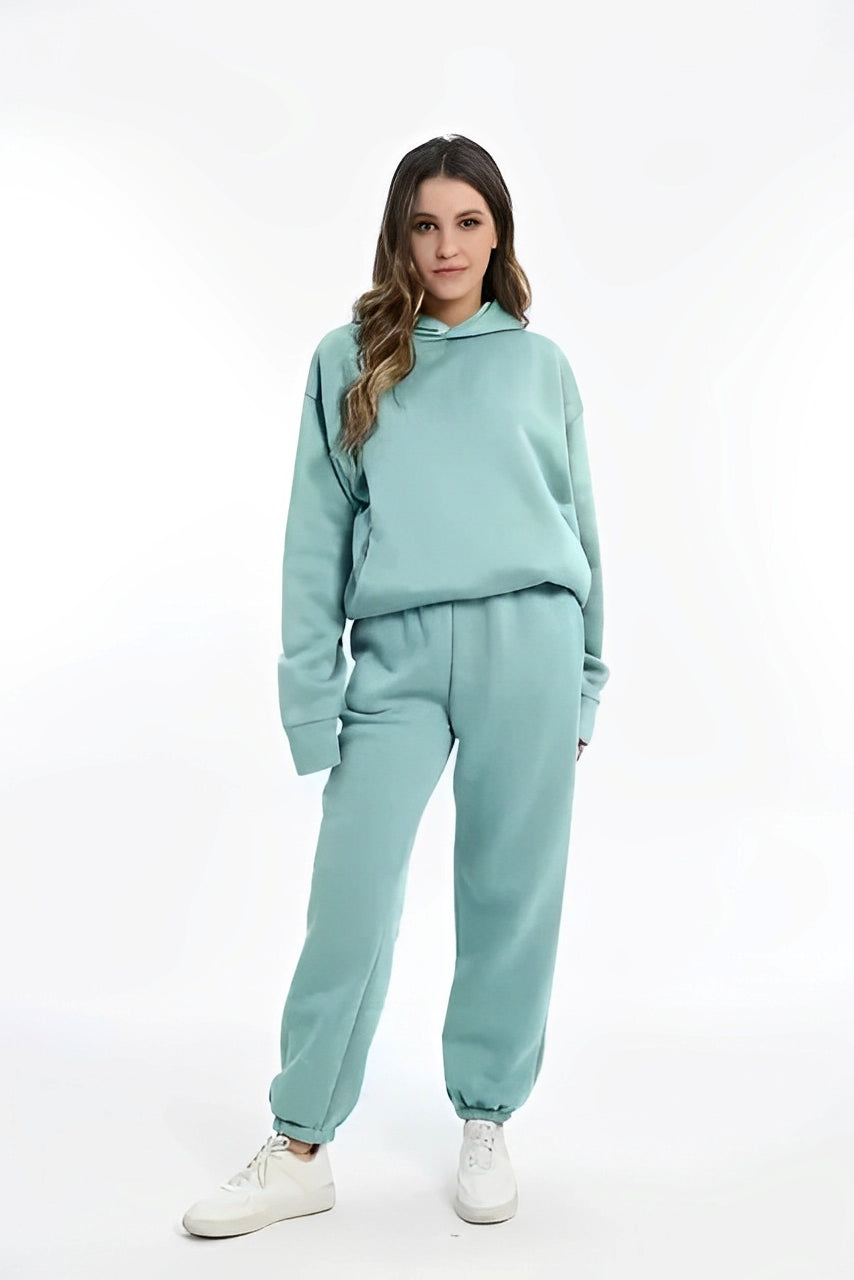 Nora – Donne Felpa con Cappuccio e Set di Pantaloni da Jogging