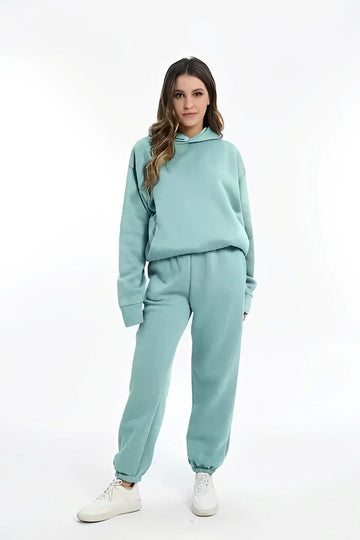 Nora – Donne Felpa con Cappuccio e Set di Pantaloni da Jogging