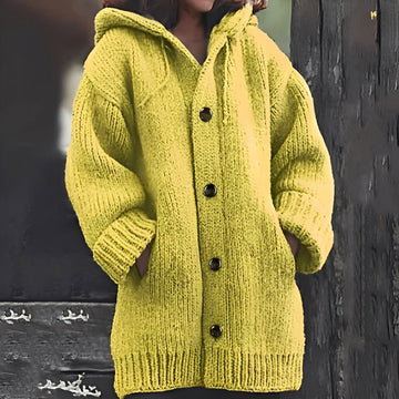 Jaqueline - Comoda cardigan con cappuccio per donne