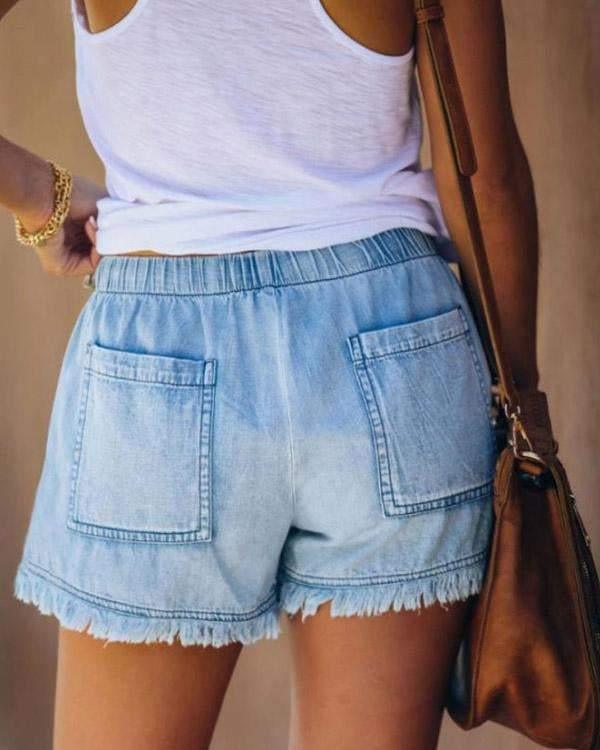 Penny- Coulisse Denim Pantaloncini Casual
