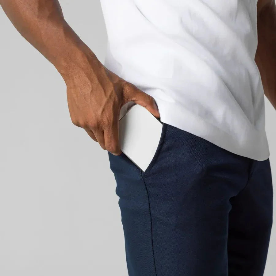 Justine - Pantaloni chino slim-fit casual per uomo