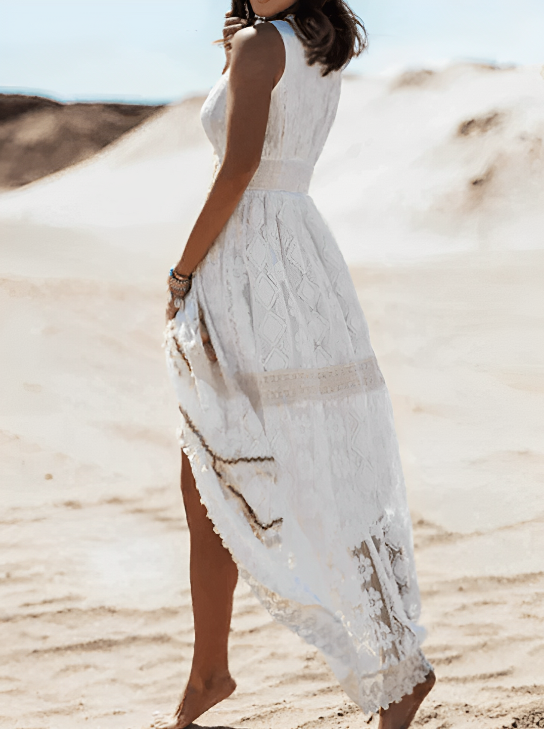 Kristine - Elegante Abito Boho in Pizzo per Donne