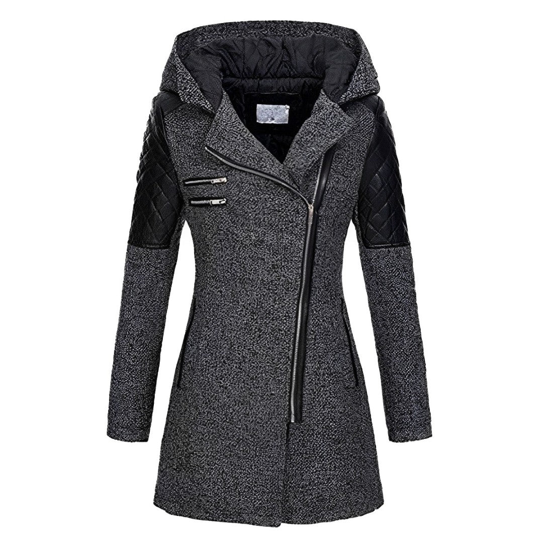 Chasity - Elegante caldo cappotto con cappuccio per donne