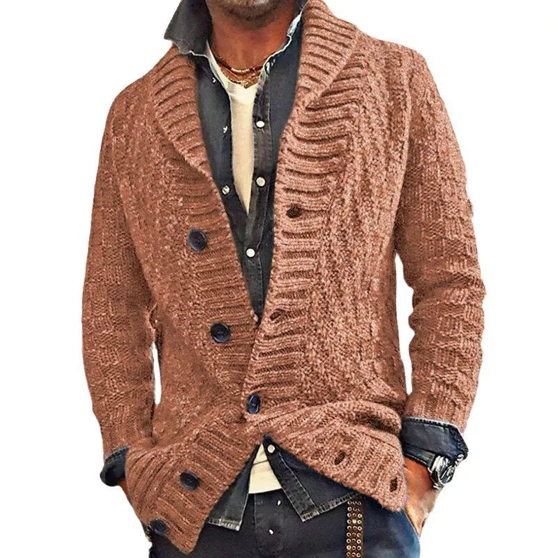Canyon - Cardigan da Uomo Bottoni Sotto