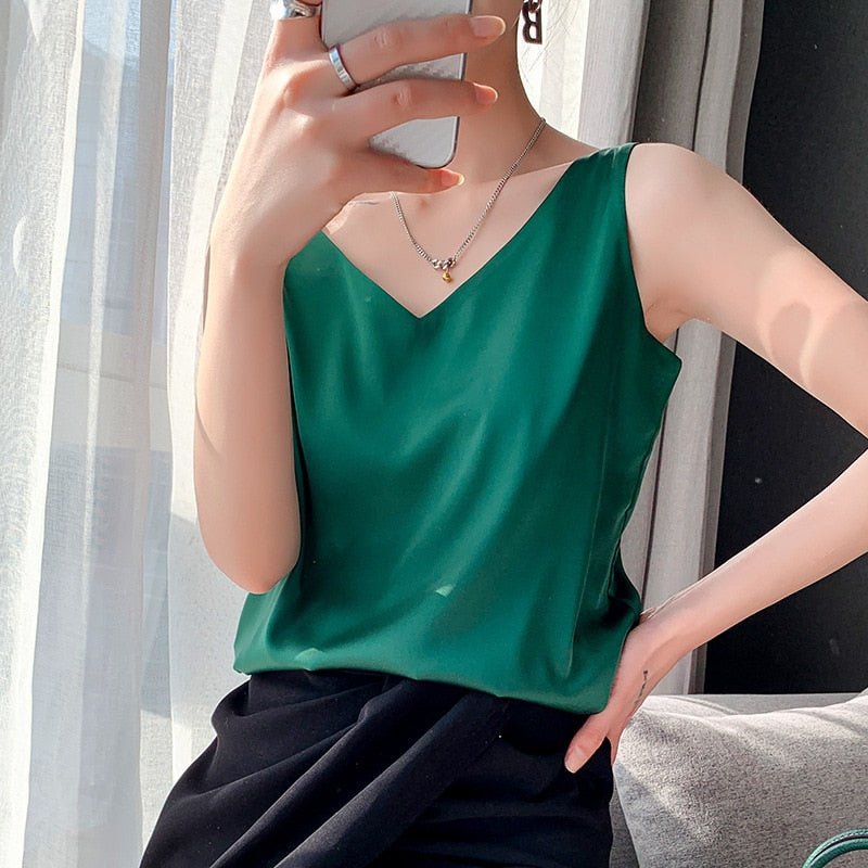 Diya - Elegante V-Neck Top per Donne
