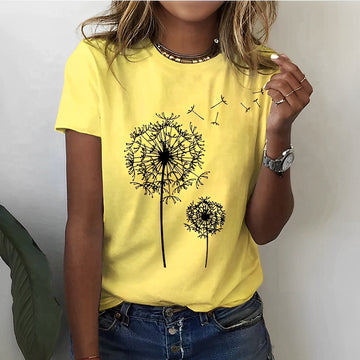 Noelene - T-shirt elegante da donna a maniche corte